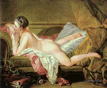 François Boucher œuvres - Nu sur un canapé Rococo François Boucher